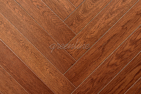Инженерная доска Greenline Английская ёлка Deluxe 141 Дуб Майорка 520/125мм
