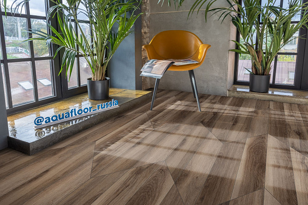 LVT ламинат AquaFloor Parquet Glue Chevron AF2558PGCh