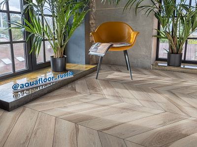 LVT ламинат AquaFloor Parquet Glue Chevron AF2551PGCh