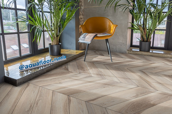 LVT ламинат AquaFloor Parquet Glue Chevron AF2551PGCh