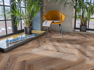 LVT ламинат AquaFloor Parquet Glue AF2517PG